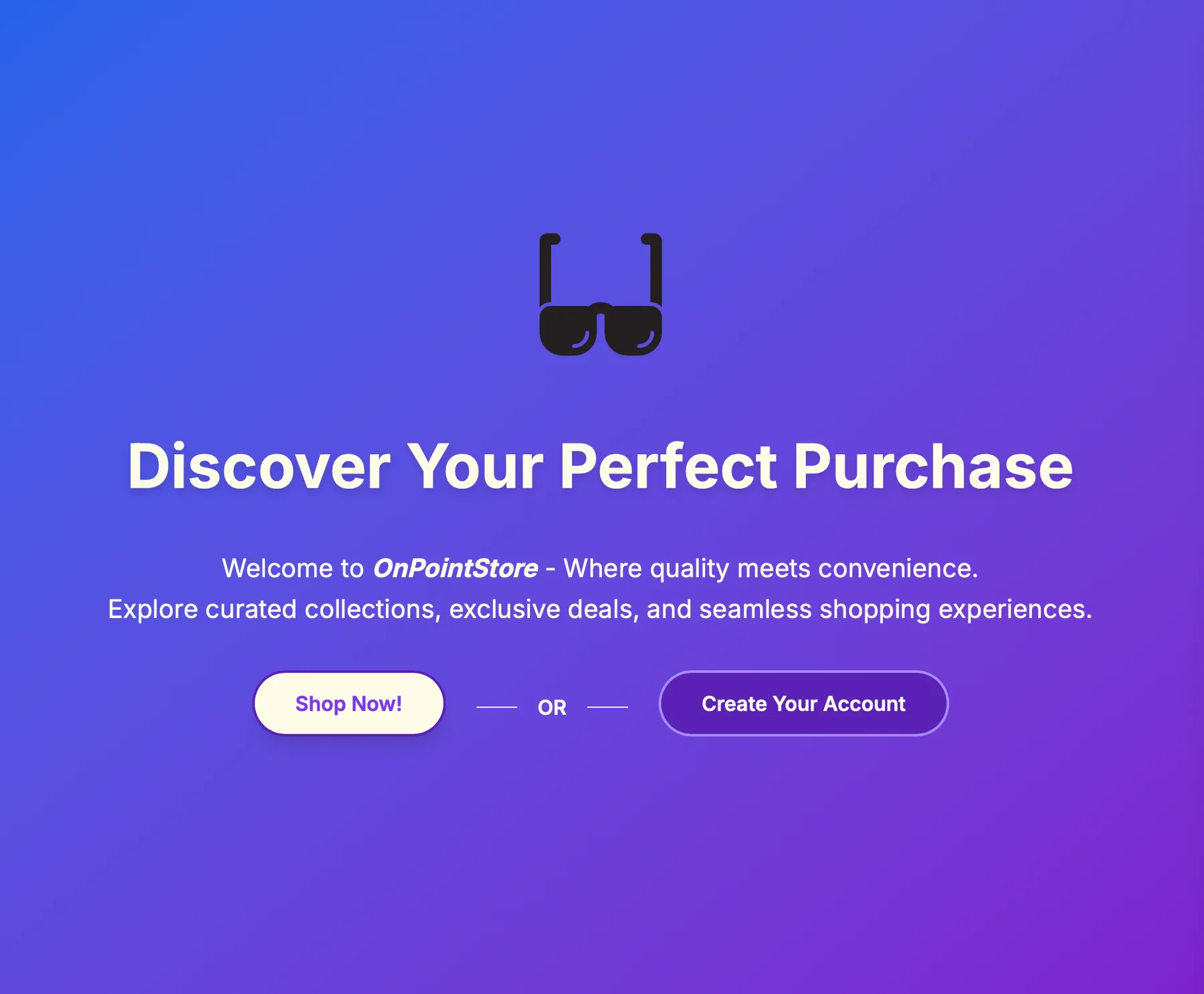 Screenshot of OnPointStore